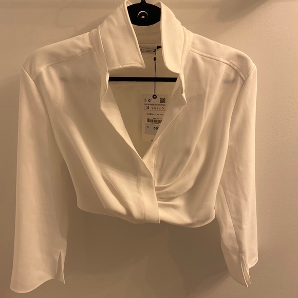 Zara Other - Zara cropped dress shirt